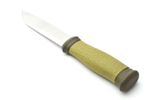 Hunting knife isolated on white background 