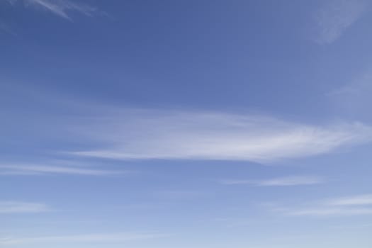 Beautiful blue sky and white clouds 