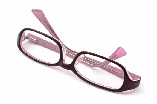 Beautiful glasses isolated on white background 