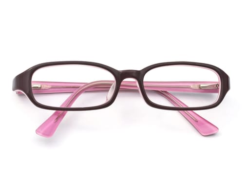 Beautiful glasses isolated on white background 