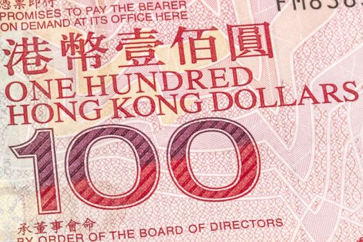 100 Hong Kong Dollar backgorund