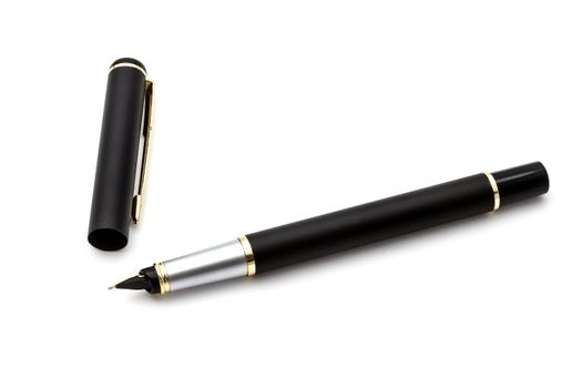 Black pen isolated on white background