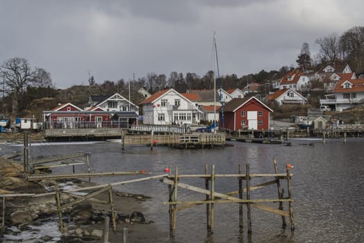 Sponvika is a village in Halden municipality, Norway. The picture shows the local pub which is built right down to the waterfront with its own jetty where leisure-boats can moor.