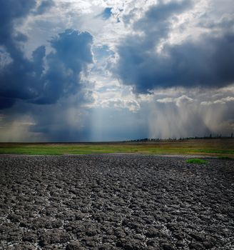 drought earth and dramatic sky