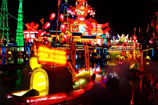 Traditional Chinese lanterns at the Lantern Festival