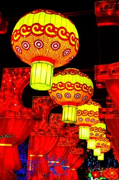 Traditional Chinese lanterns at the Lantern Festival