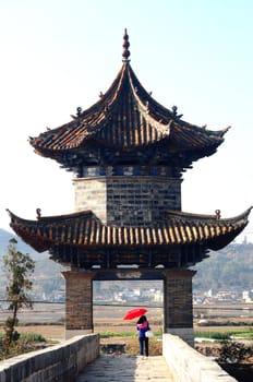 Ancient building in Yunnan China