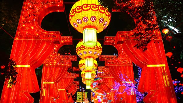 Traditional Chinese lanterns at the Lantern Festival