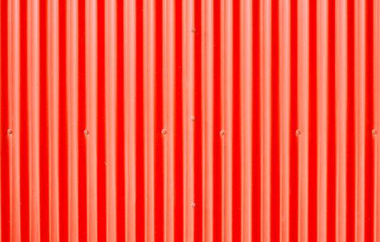 Red corrugated metal as a background image