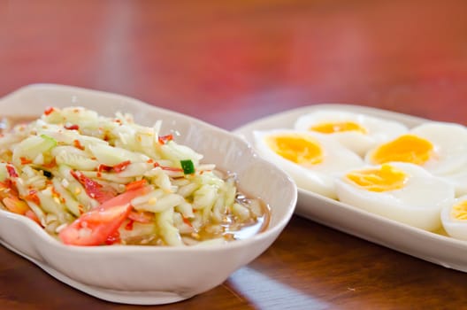 spicy cucumber  salad ,  thai spicy food