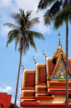 Buddhist temple at Ko Samui island, Thailand