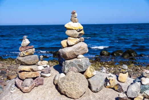 Stone tower on the Beach