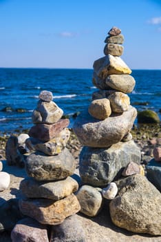 Stone tower on the Beach