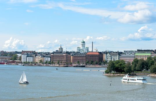 Panoramic view of Helsinki. Finland.