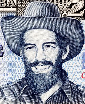 Camilo Cienfuegos (1932-1959) on 20 Pesos 2006 Banknote from Cuba. Cuban revolutionary.