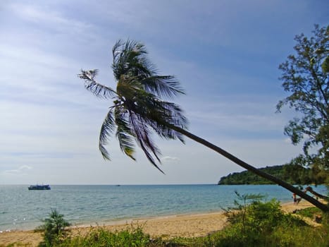 Beach at Koh Russei island, Gulf of Thailand, Cambodia, Southeast Asia