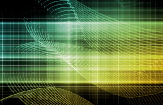 Computer Background with Technology As a Art 