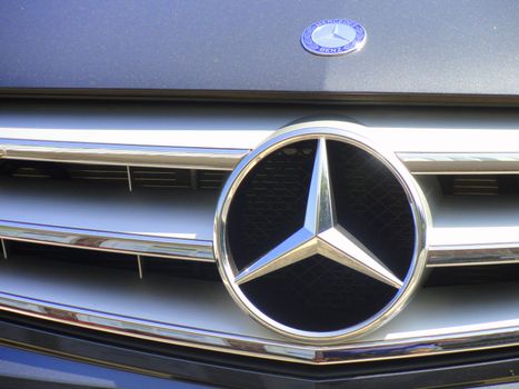 Mercedes benz luxury car.