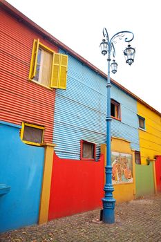 The colourful buildings of La Boca Buenos Aires Argentina