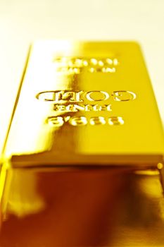 close up of Gold bar