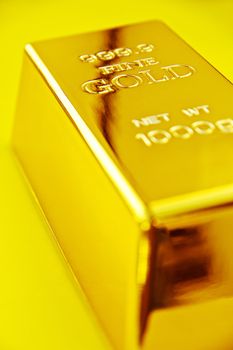 Close up image of Gold bar
