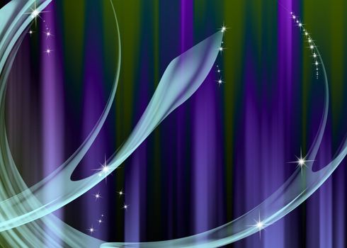 Abstract curve with coloful background