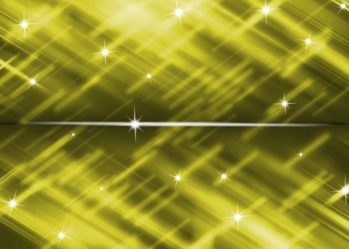 Yellow background with star glitter abstract