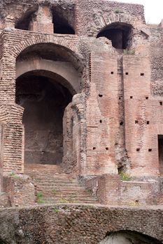 Old roman ruins in Roma
