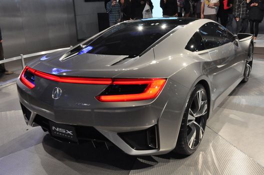 Acura NSX Concept Car at Auto Show