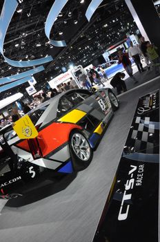 Cadillac CTS-V Race Car at Auto Show