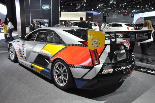 Cadillac CTS-V Race Car at Auto Show