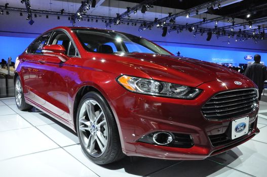 Ford Fusion at the 2012 Los Angeles Auto Show