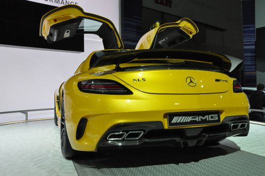 Mercedes SLS AMG at the 2012 Los Angeles Auto Show