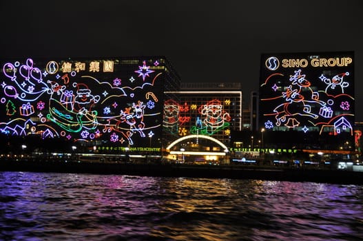 Hong Kong Skyline At Night