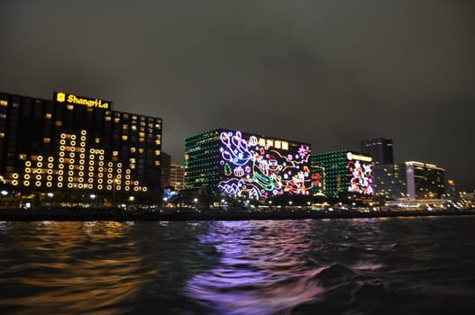 Hong Kong Skyline At Night