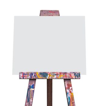 Easel isolated