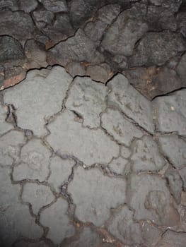 Close up photo of Volcanic rock floor