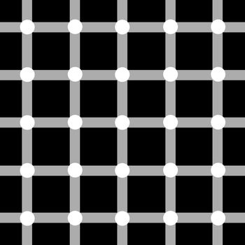 black dots optical illusion