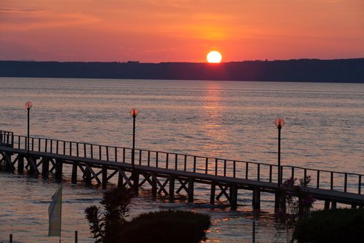 The wooden platform in Dardanelles. The view from Asia on Europe