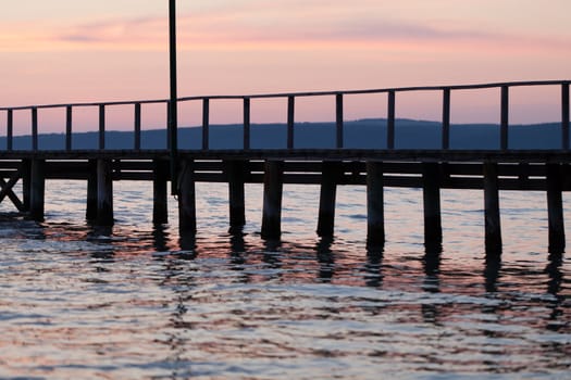 The wooden platform in Dardanelles. The view from Asia on Europe