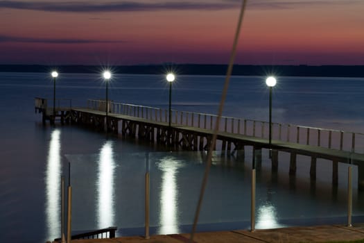 The wooden platform in Dardanelles. The view from Asia on Europe