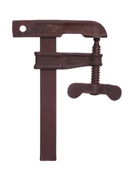 old rusty clamp