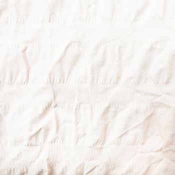 Close up of a white cotton duvet cover