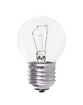 Light bulb isolated over white
