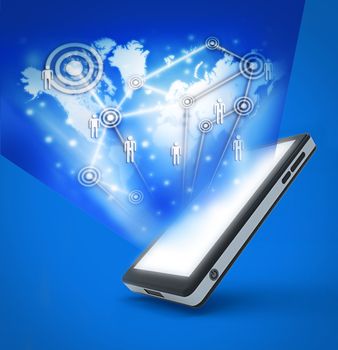Communication technology with mobile phone to Making the world smaller