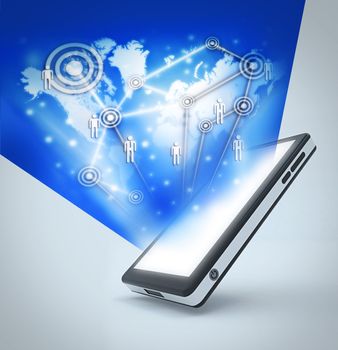 Communication technology with mobile phone to Making the world smaller