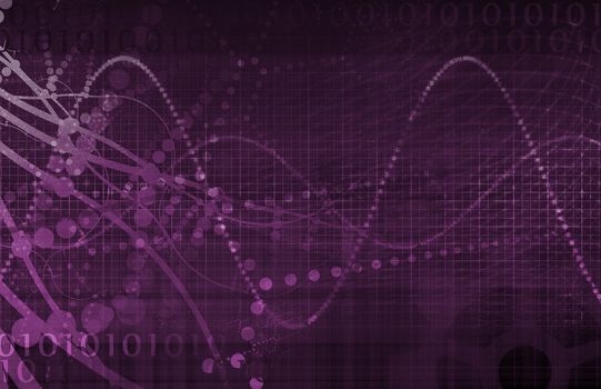 Tech Digital Data Transfer Network as Abstract 
