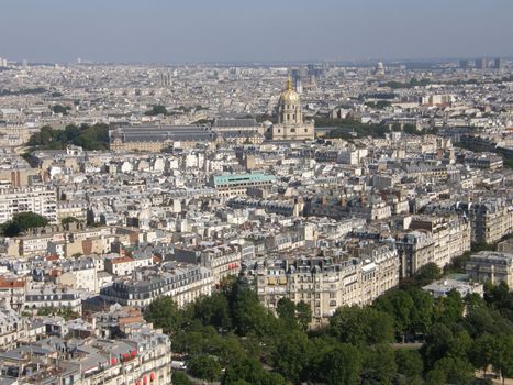 Aerial View of Paris, France