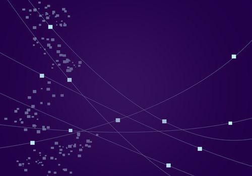 abstract square pixel mosaic purple background