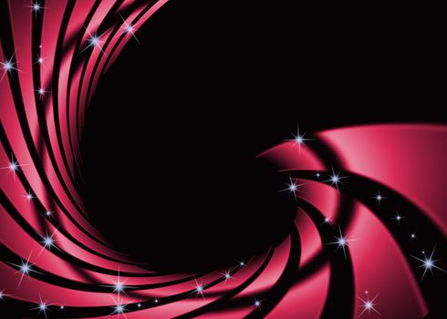 Abstract swirl red with dark background